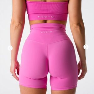 Nvgtn bubble gum pink Signature 2.0 sold out shorts. Brand new with tags